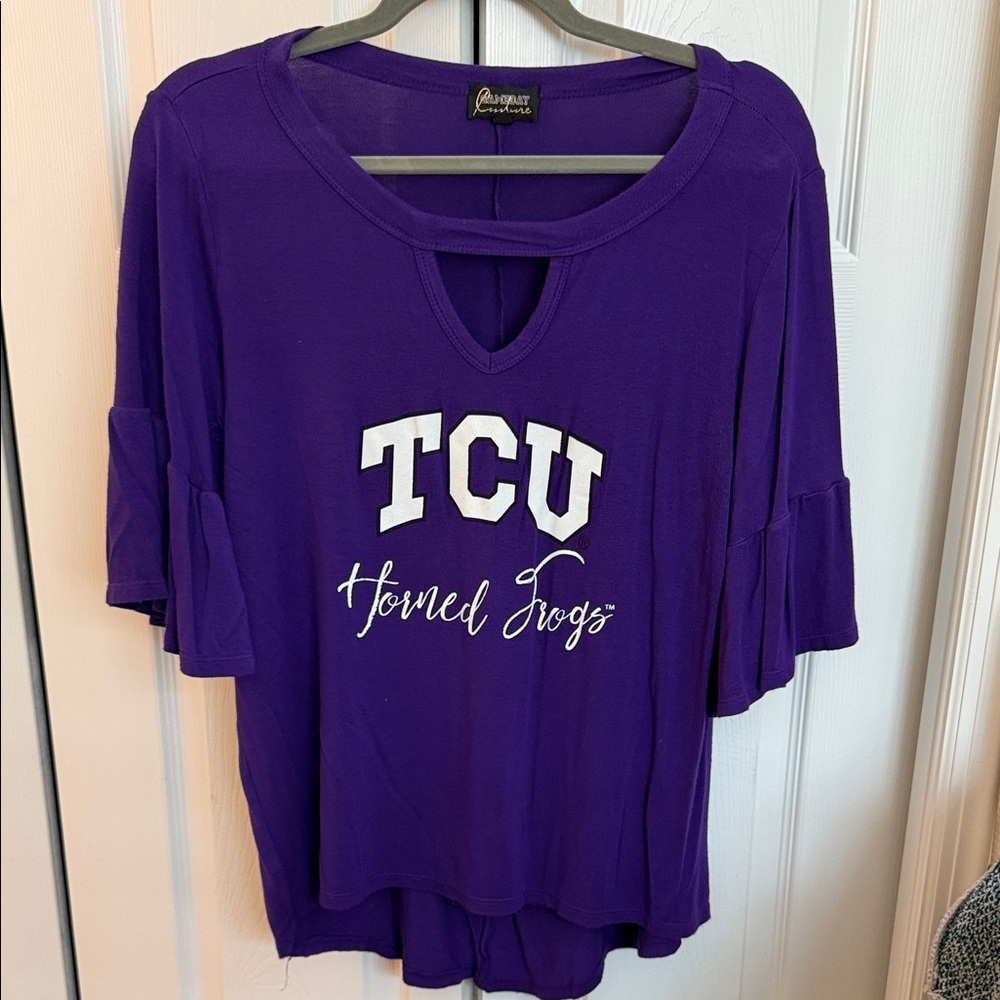 Pressbox Purple TCU Women's Short Sleeve Tee